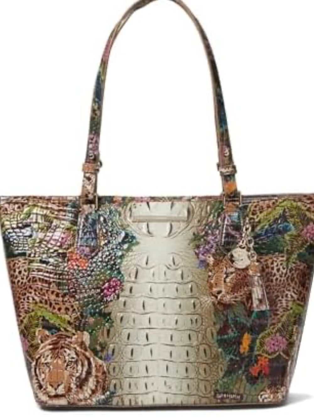 Brahmin Acadia - medium asher Ombre Croc-Embossed Leather Tote gorgeous and rare